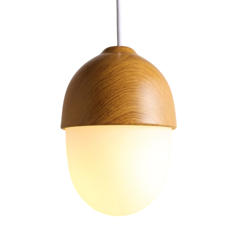Lámpara colgante nórdica de madera