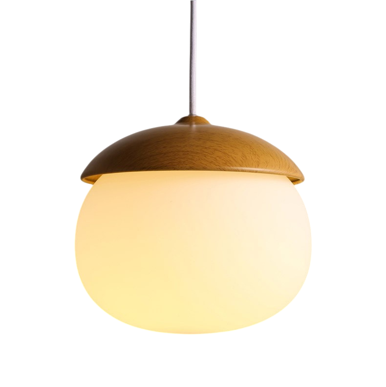 Lámpara colgante nórdica de madera
