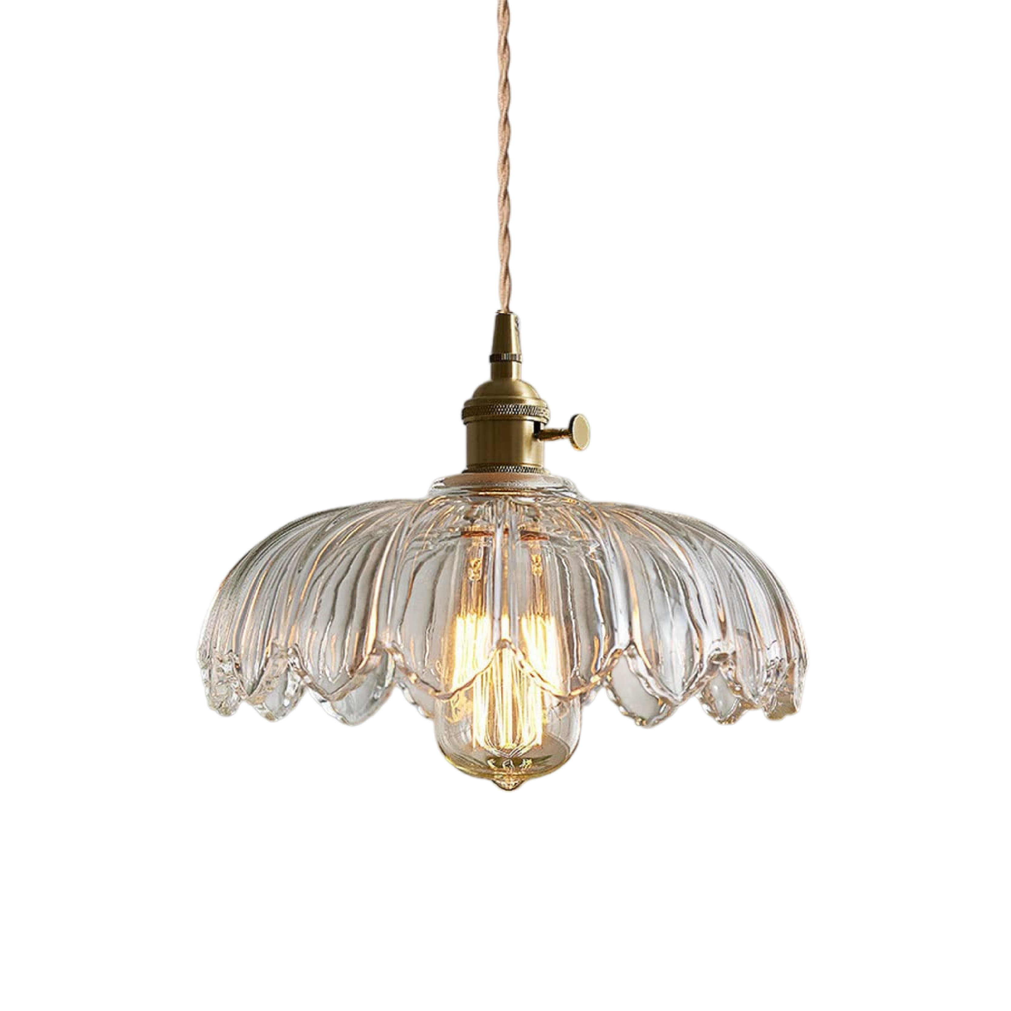 Lámpara colgante Flor de cristal