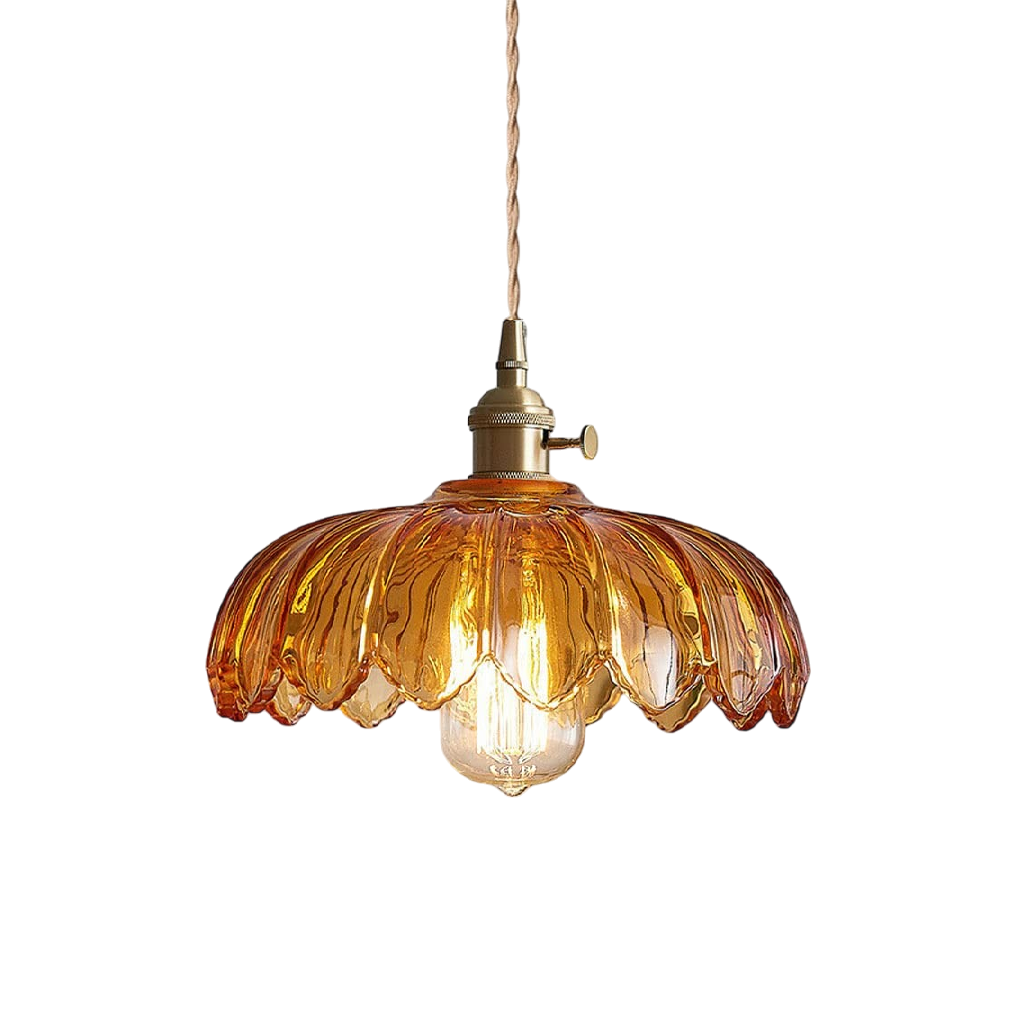 Lámpara colgante Flor de cristal