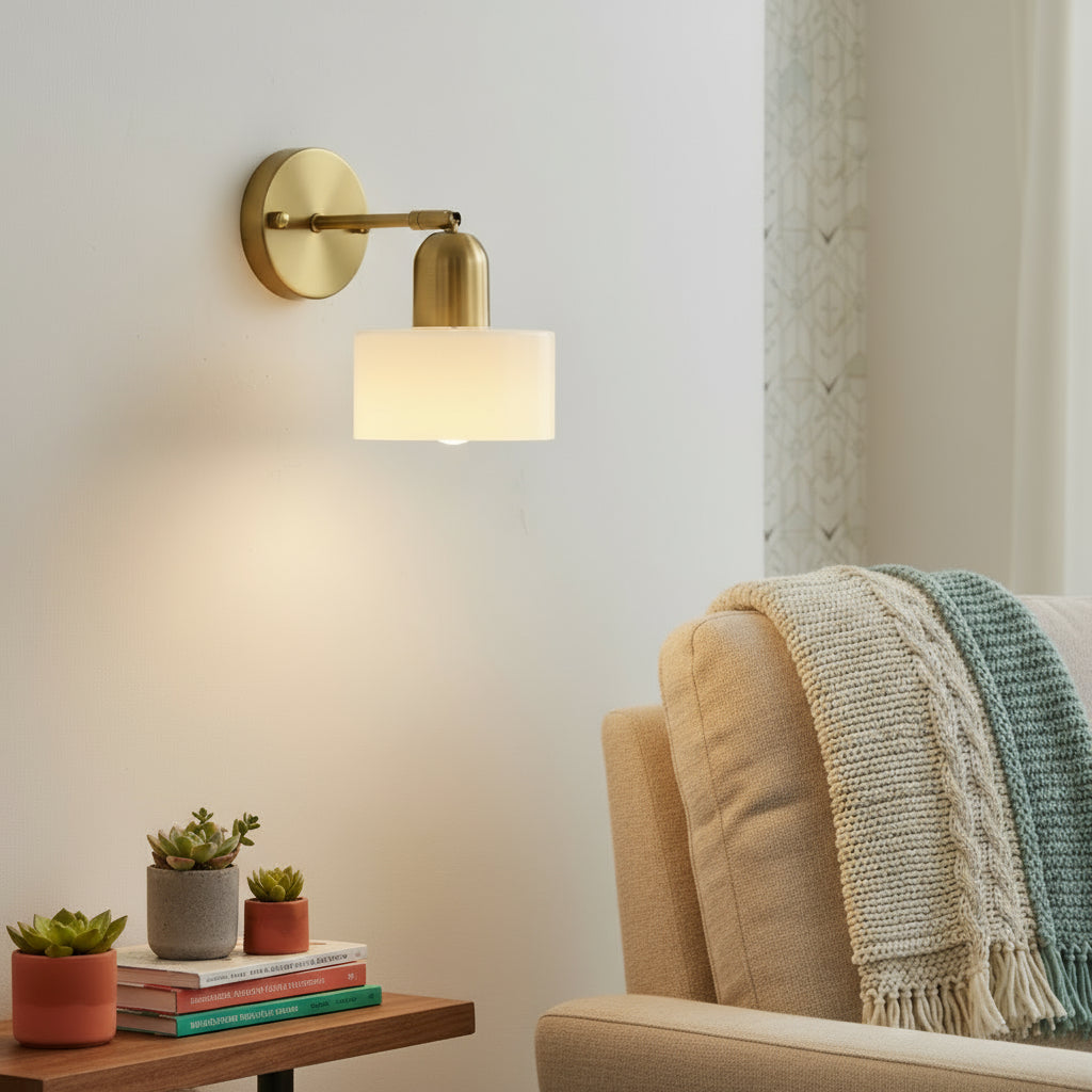 Aplique Bauhaus de cristal coloreado