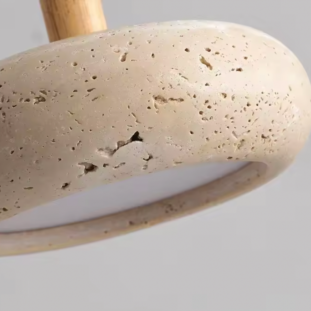 Lámpara colgante de travertino