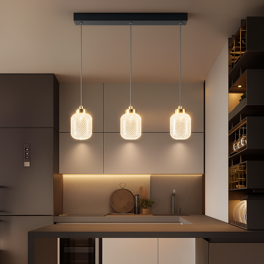 Lámpara colgante de mesa de cocina Novaso