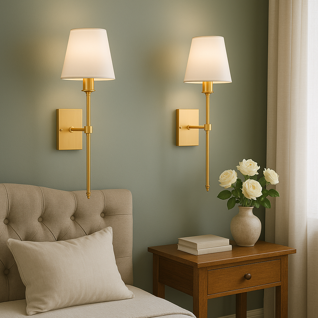 (2-Pack) Lámpara de pared inalámbrica recargable