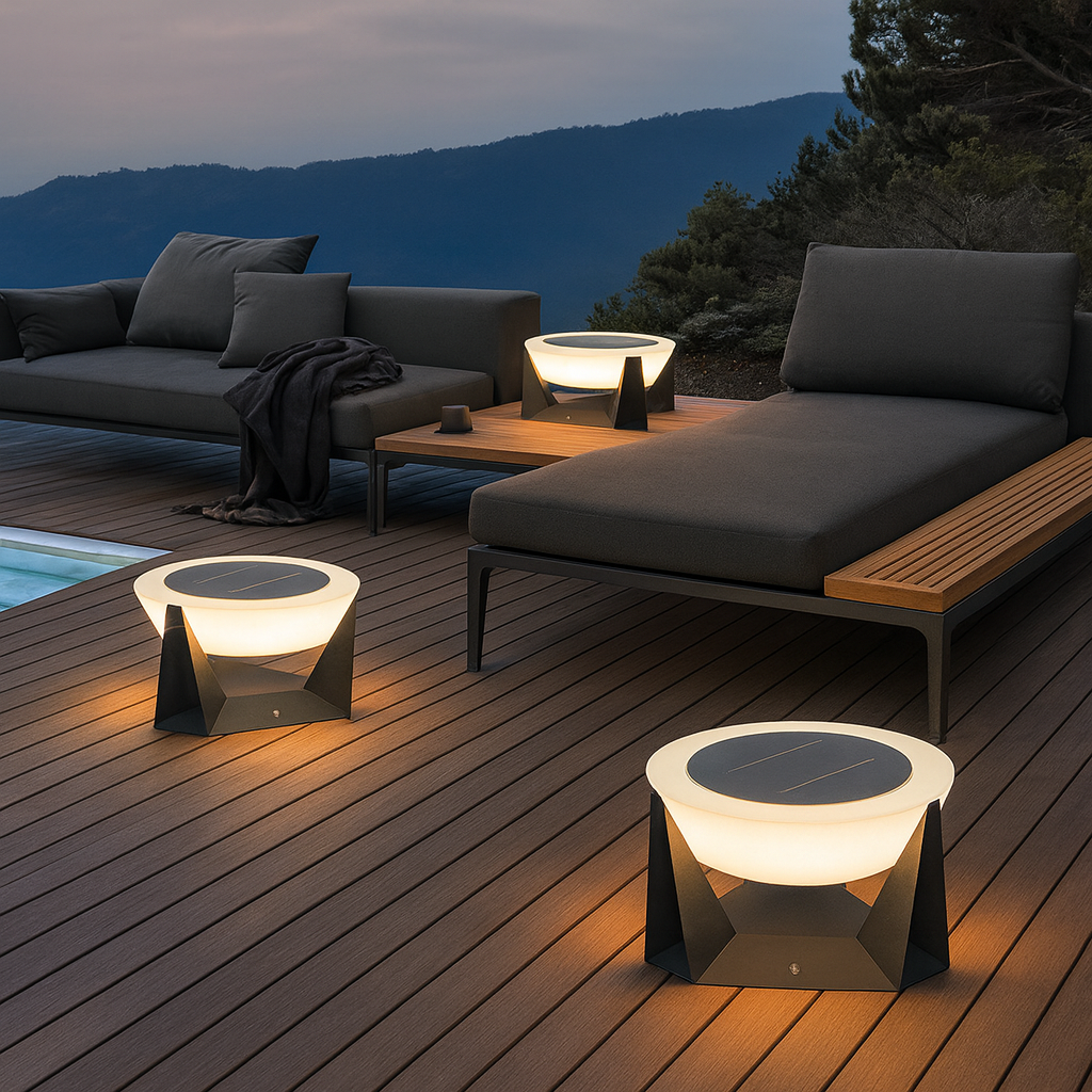 Luz solar para terrazas de aterrizaje