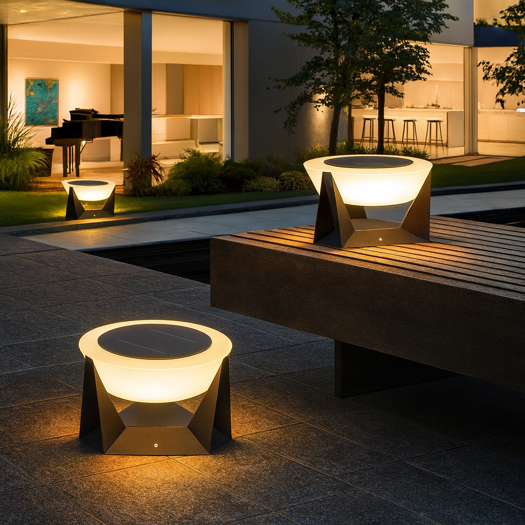 Luz solar para terrazas de aterrizaje