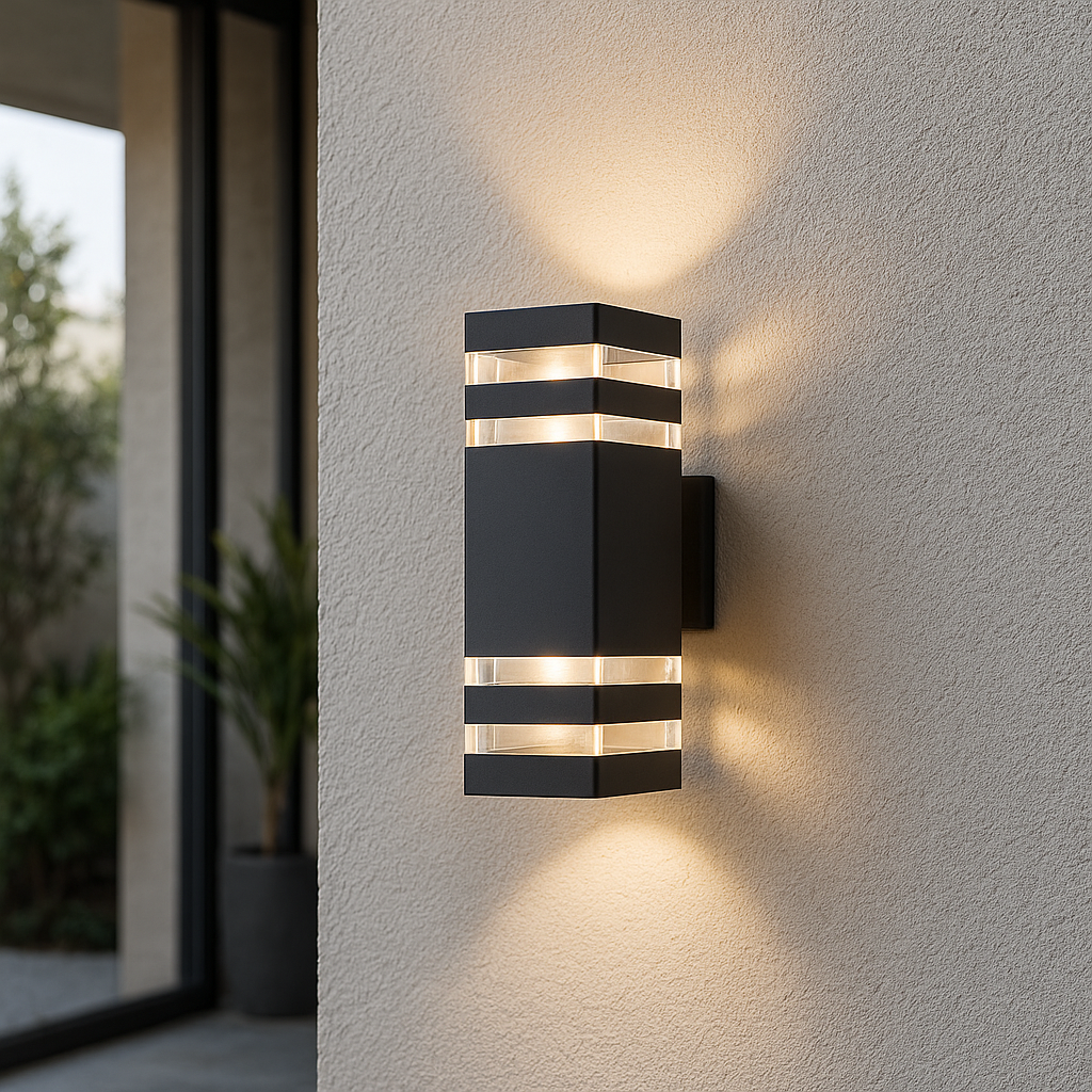 Aplique de pared exterior de 2 vías