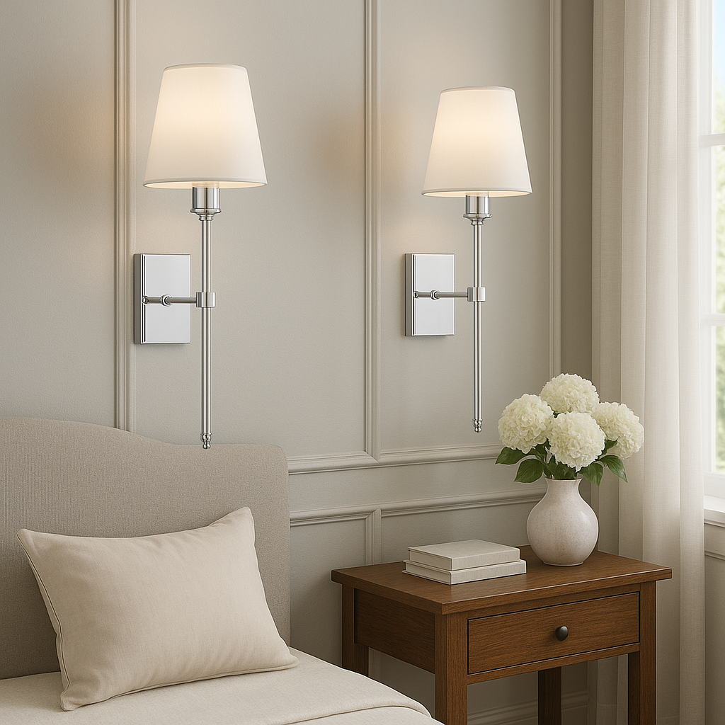 (2-Pack) Lámpara de pared inalámbrica recargable