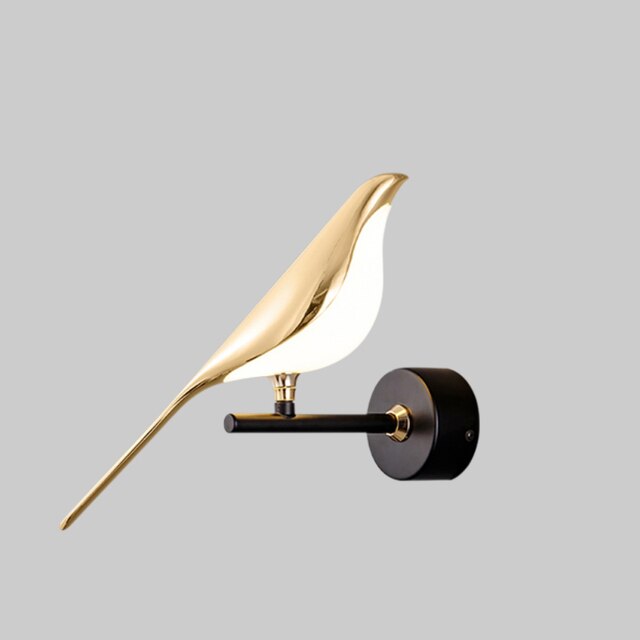 Aplique moderno con forma de pájaro de MrBird