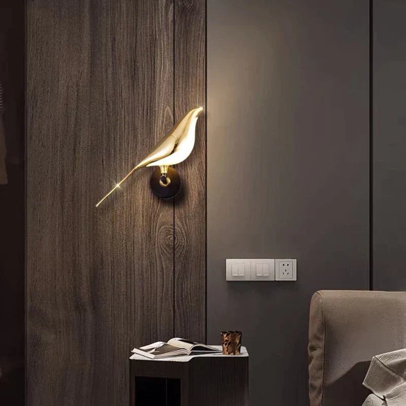 Aplique moderno con forma de pájaro de MrBird