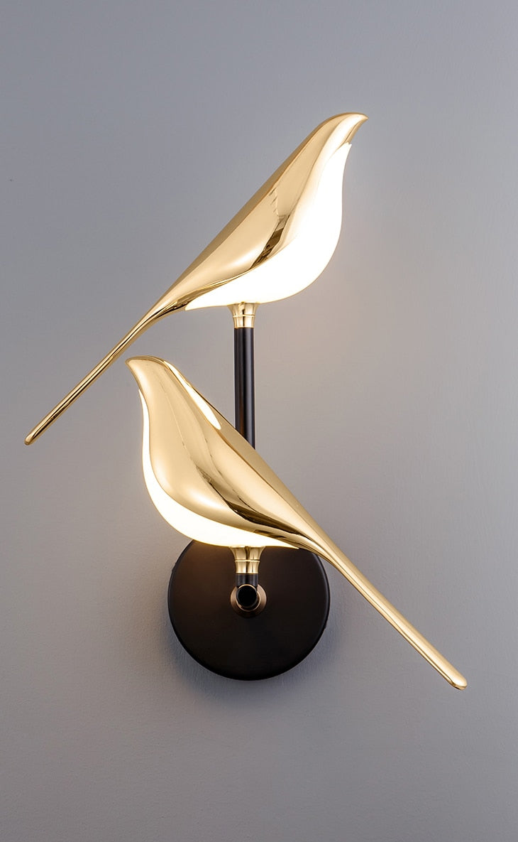 Aplique moderno con forma de pájaro de MrBird