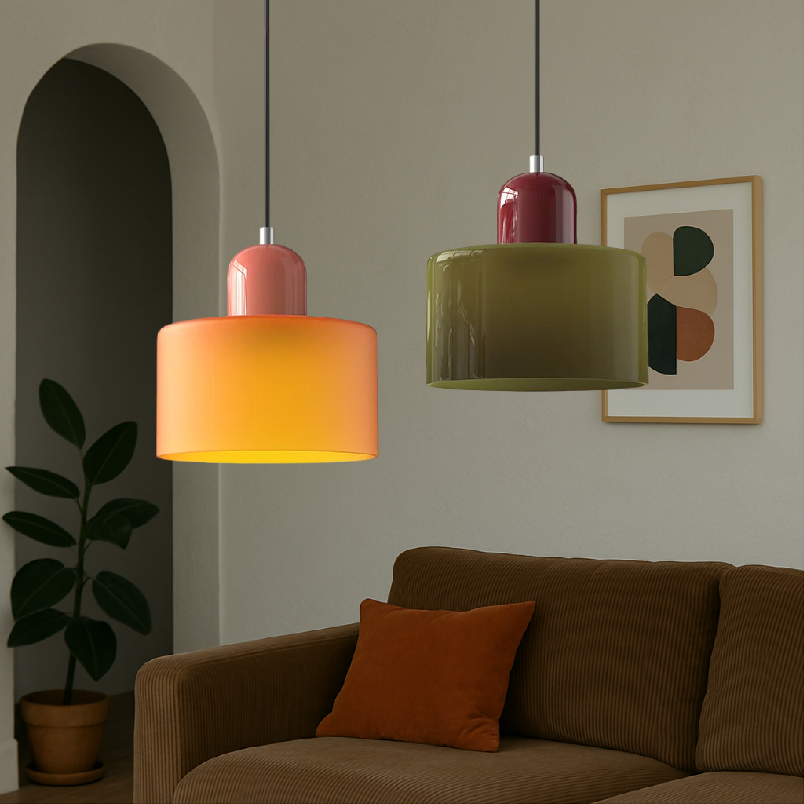 Lámpara colgante creativa Bauhaus