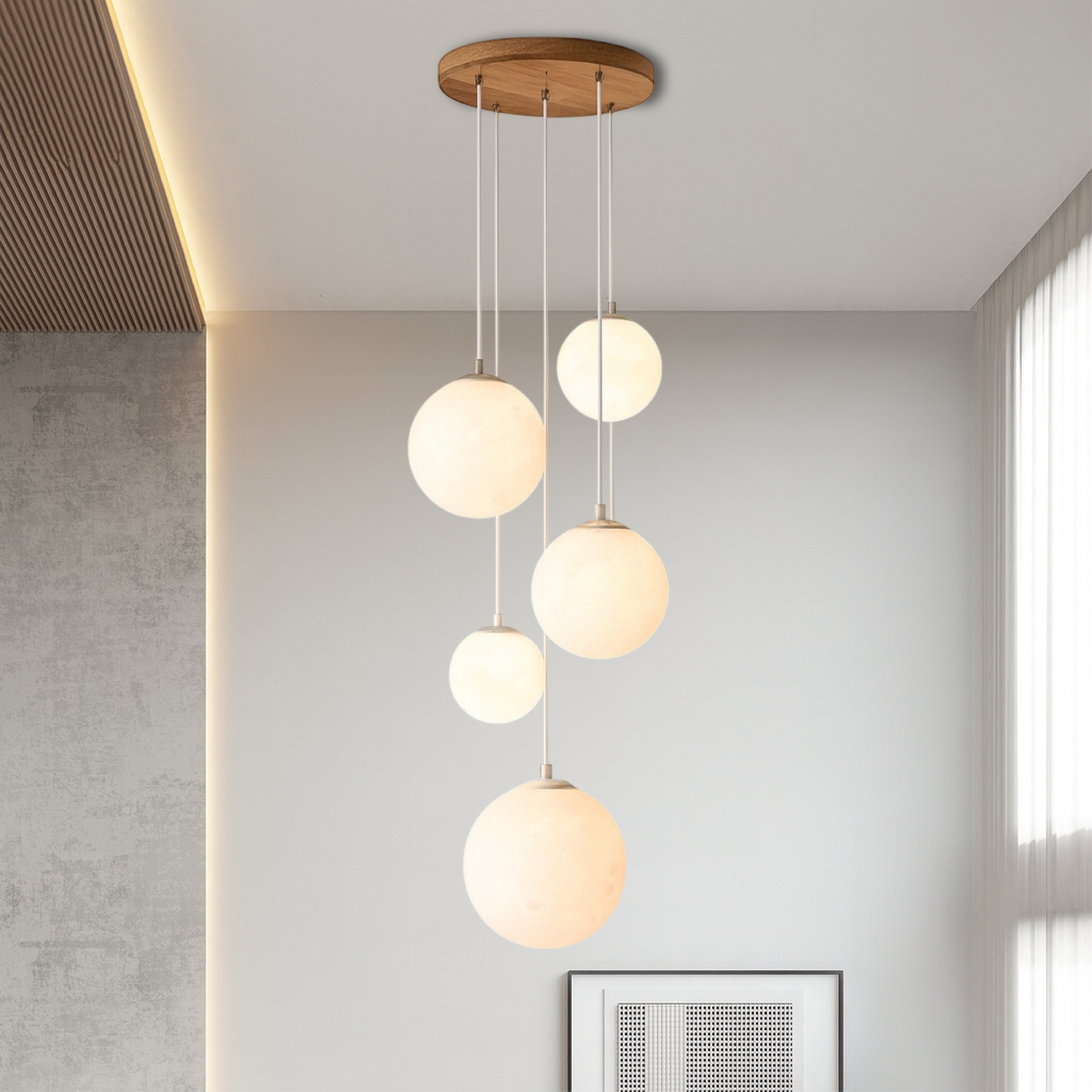 Lámpara de escalera nórdica Moonlamp