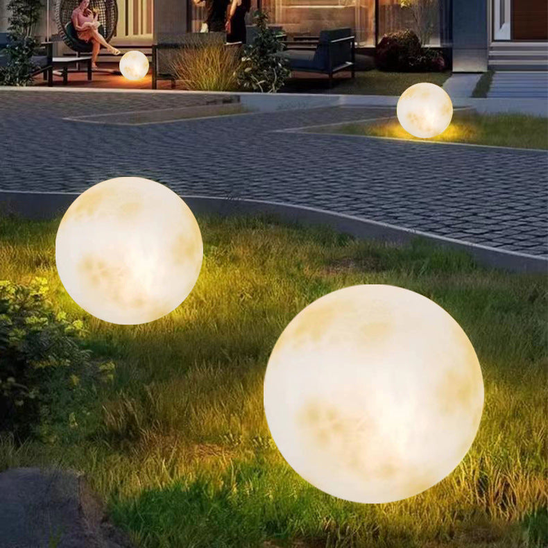 Lámpara lunar solar de jardín