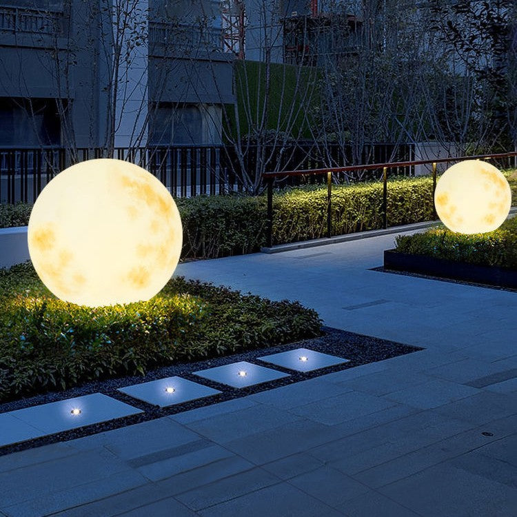 Lámpara lunar solar de jardín