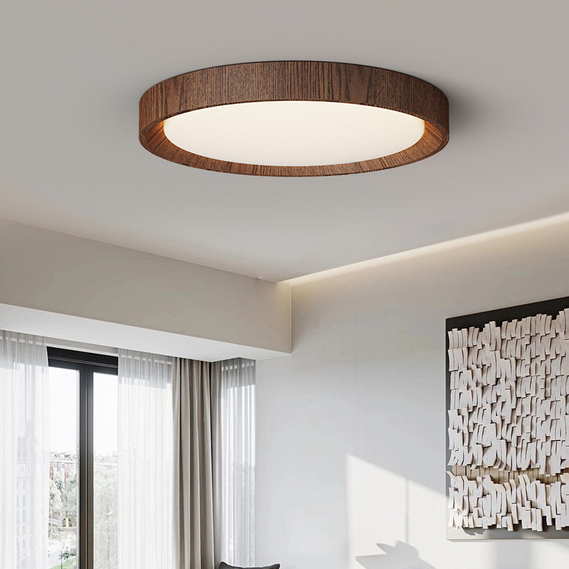Lámpara de techo de madera oscura