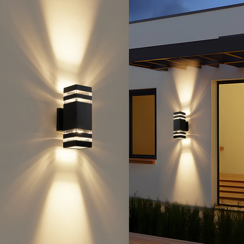Aplique de pared exterior de 2 vías