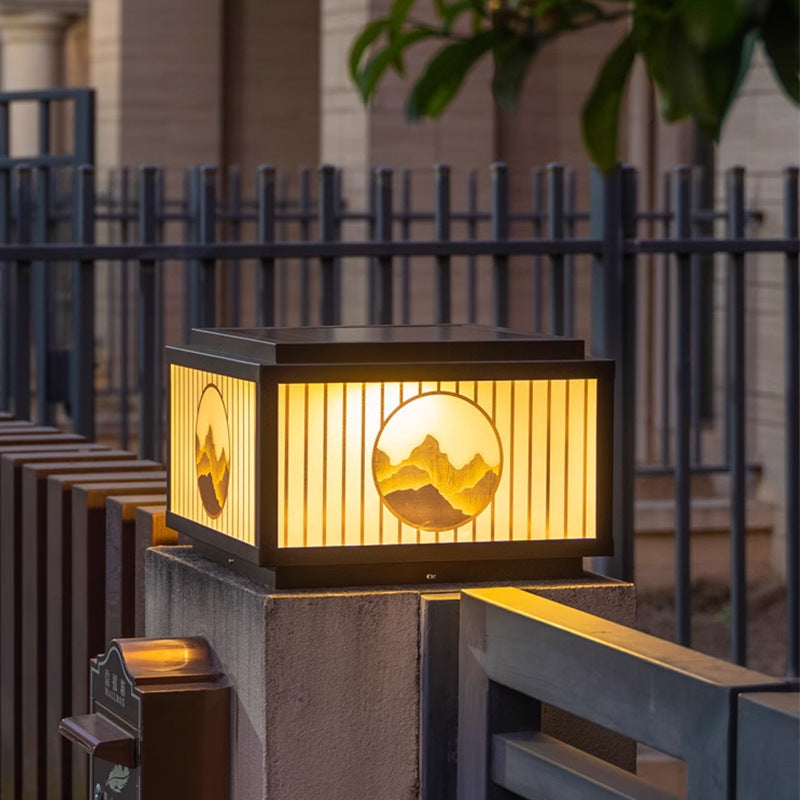 Lámpara solar de exterior para postes