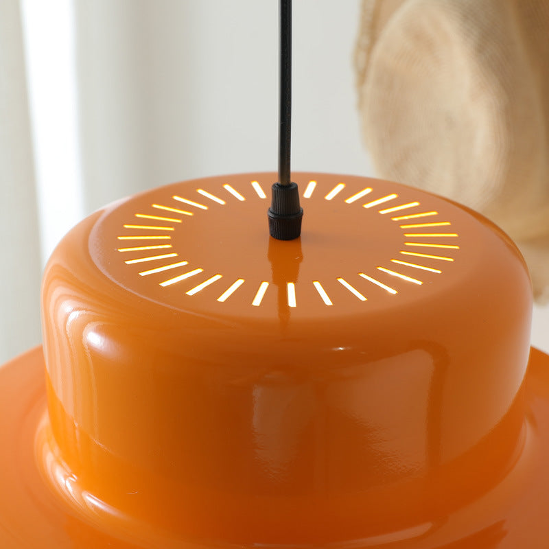 Lámpara colgante italiana Bauhaus naranja