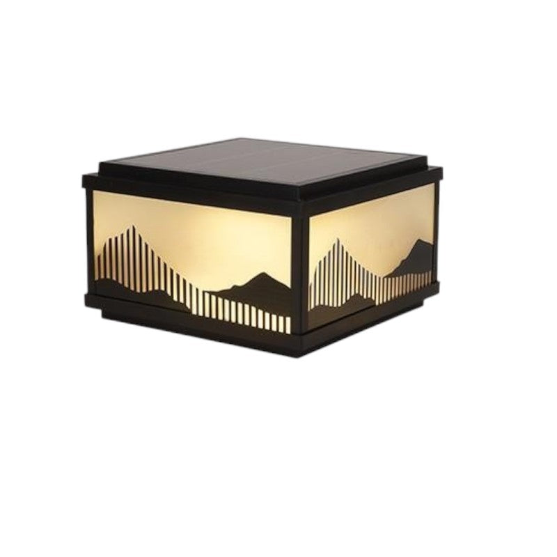 Lámpara solar de exterior para postes