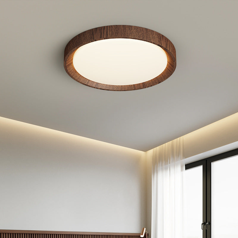 Lámpara de techo de madera oscura