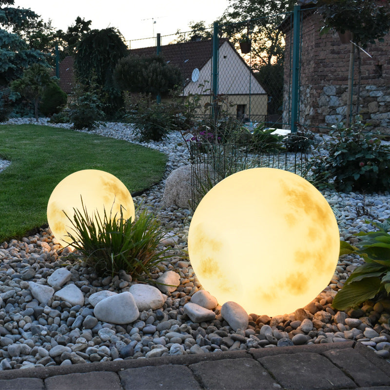 Lámpara lunar solar de jardín