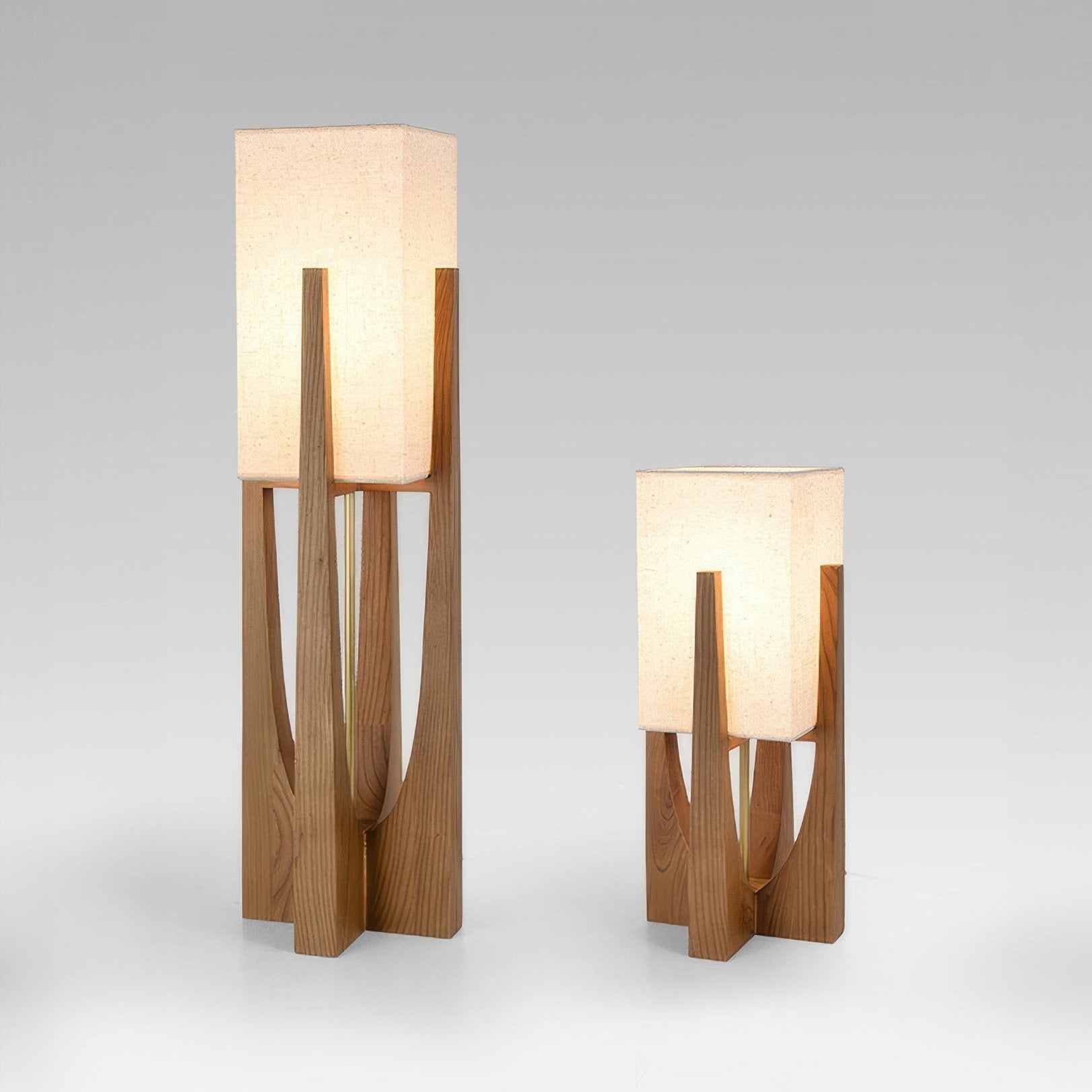 Lámpara de pie Wabi Sabi de estilo japonés