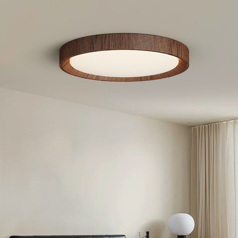 Lámpara de techo de madera oscura