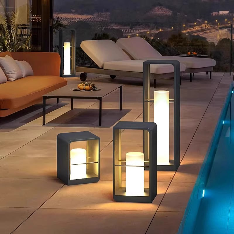 Luces solares para césped