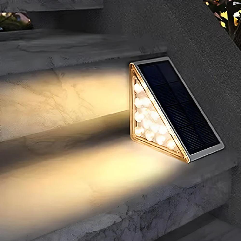 Luces solares para escaleras exteriores
