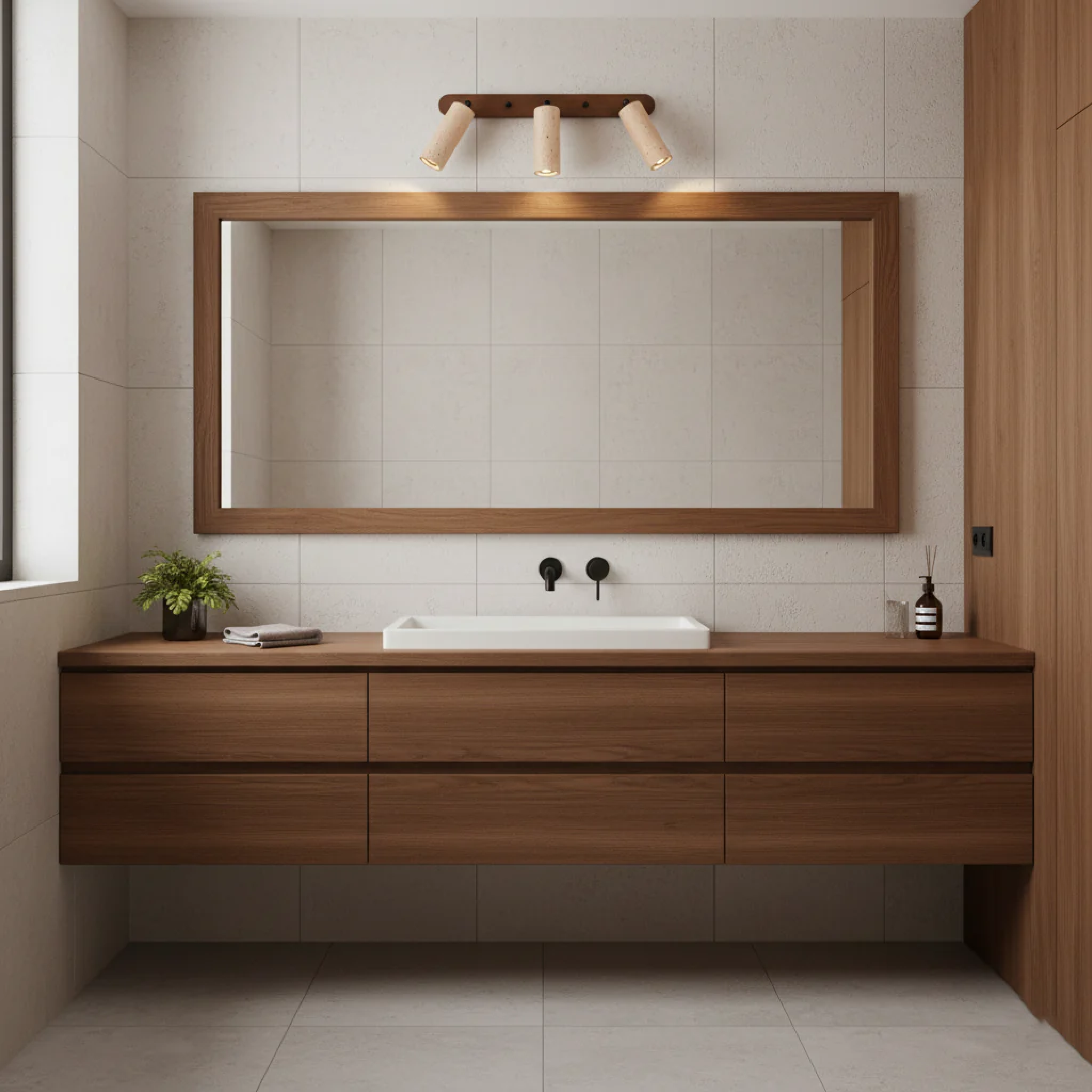 Aplique giratorio Travertino