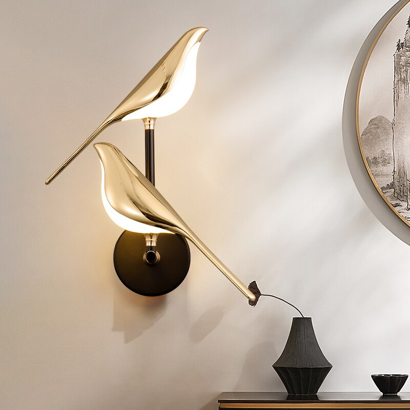 Aplique moderno con forma de pájaro de MrBird