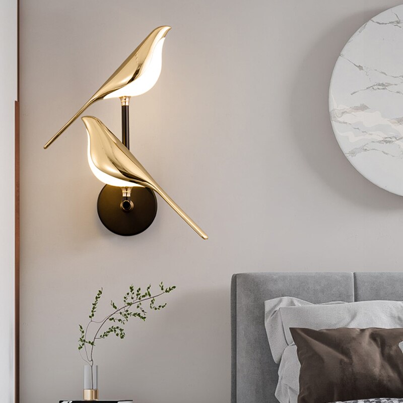 Aplique moderno con forma de pájaro de MrBird