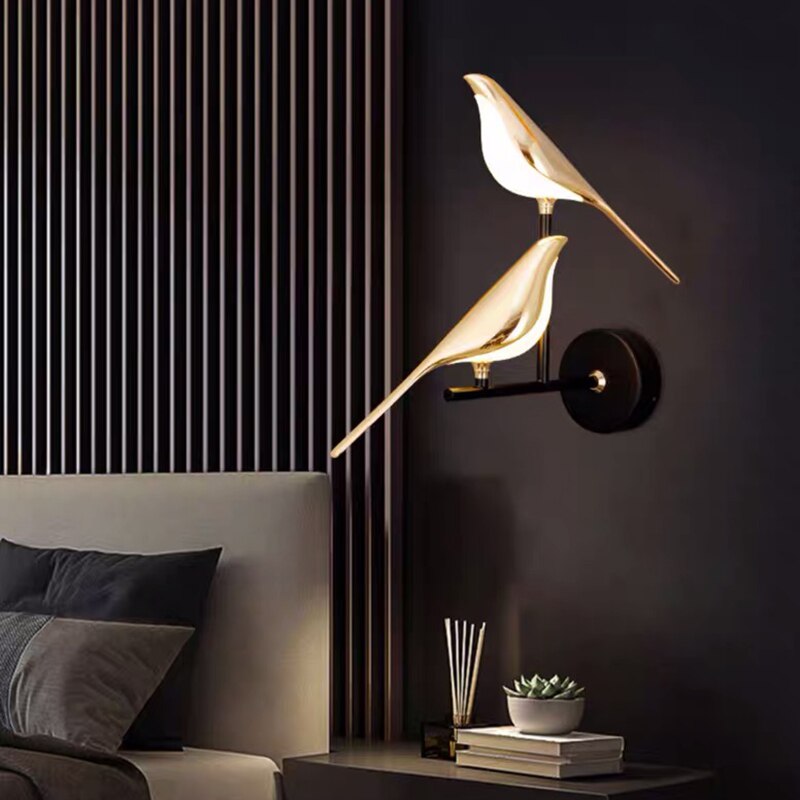 Aplique moderno con forma de pájaro de MrBird